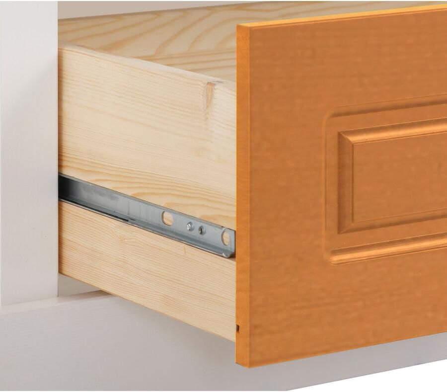 Home affaire Kledingkast Basilico van massieve dennen fsc breedte 67 cm met kledingstang - Foto 2