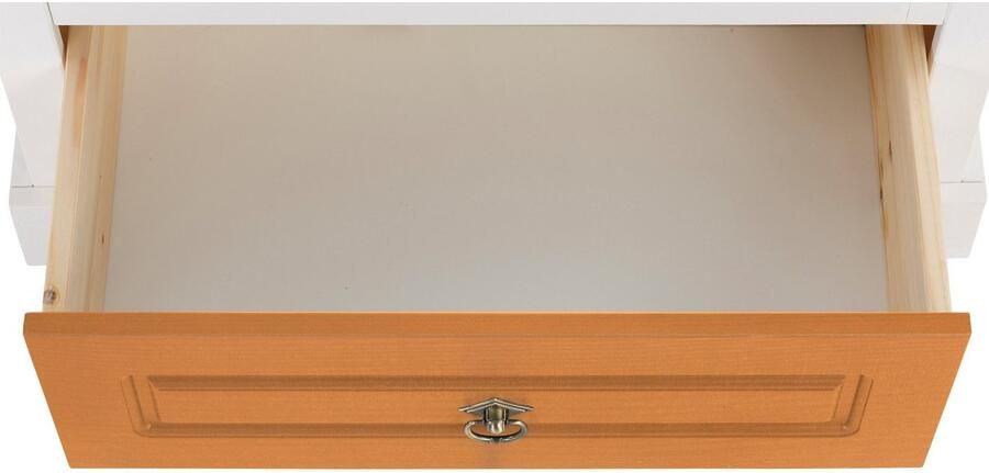 Home affaire Kledingkast Basilico van massieve dennen fsc breedte 67 cm met kledingstang - Foto 7