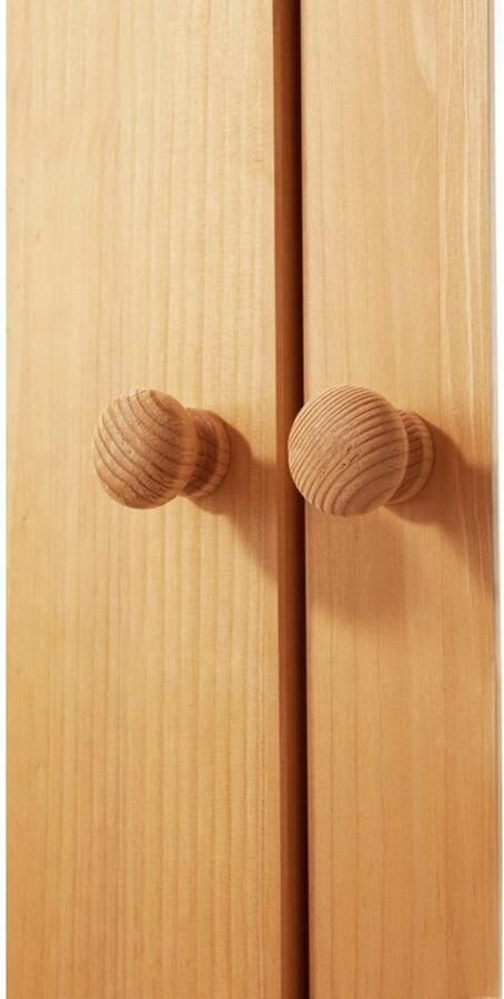 Home affaire Kledingkast Bertram van mooi massief grenenhout met een spiegeldeur hoogte 170 cm - Foto 7