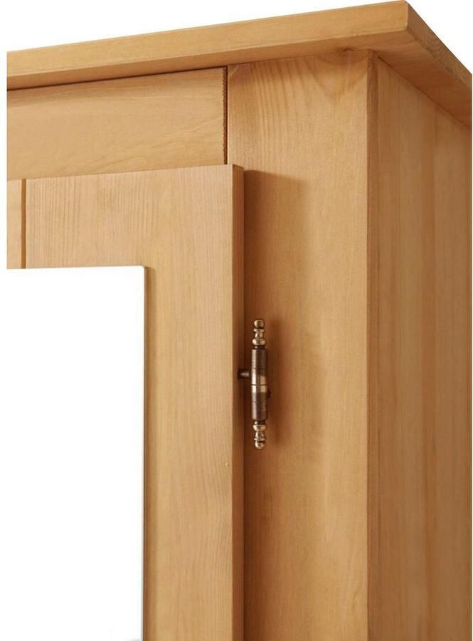 Home affaire Kledingkast Bertram van mooi massief grenenhout met een spiegeldeur hoogte 170 cm - Foto 3