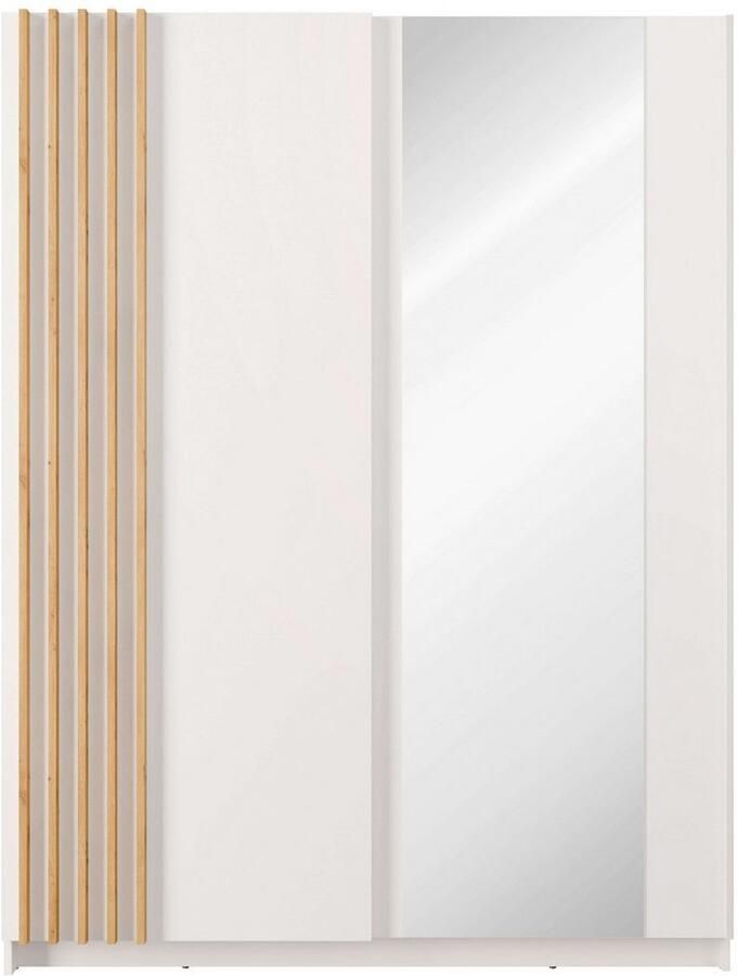 Home affaire Kledingkast Charisy met spiegel 4 inlegplanken en kledingstang - Foto 2