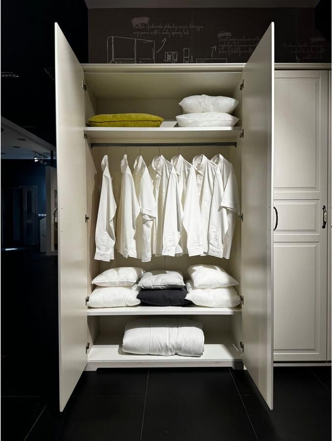 Home affaire Kledingkast Evergreen optioneel in 3 breedtes hoogte 224 cm! in klassieke landhuisstijl fsc-gecertificeerd hoogwaardige uv-lak - Foto 2