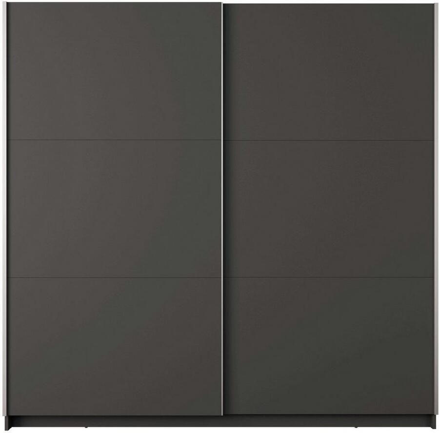 Home affaire Kledingkast Fresno met 5 planken en kledingstang Garderobe met 2 schuifdeuren B H D 150 207 62 cm