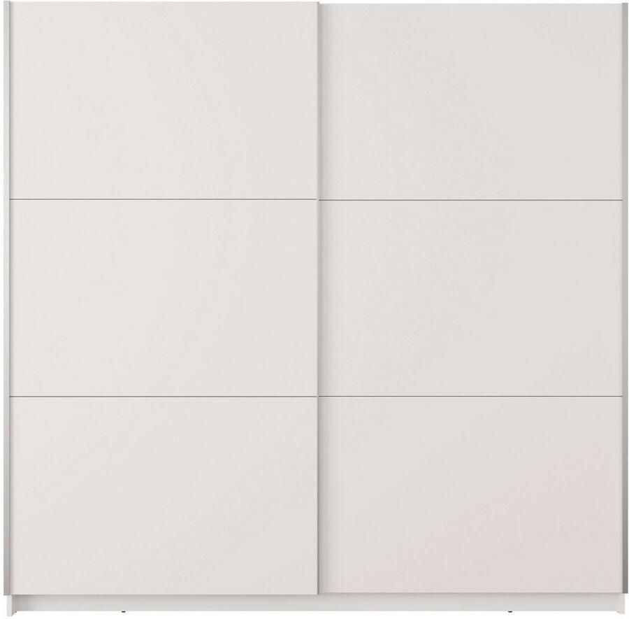 Home affaire Kledingkast Fresno linnenkast met 5 planken en kledingstang Garderobe met 2 schuifdeuren B H D 200 207 62 cm