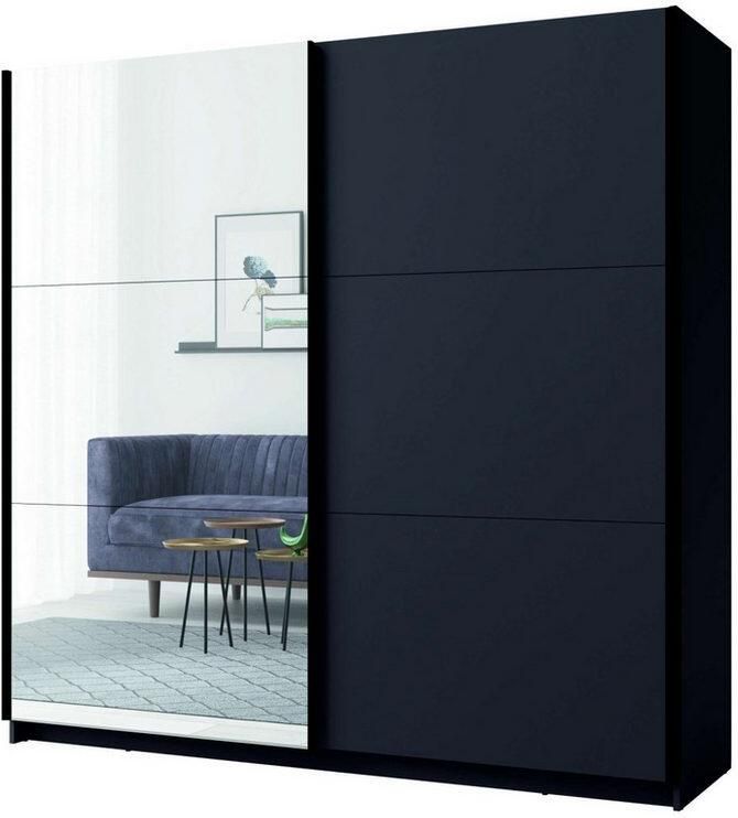 Home affaire Kledingkast Fresno met 5 planken spiegel en kledingstang - Foto 4