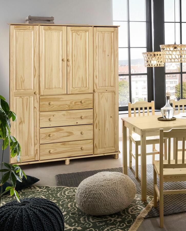 Home affaire Kledingkast gemaakt van massief grenenhout (1 stuk) - Foto 4