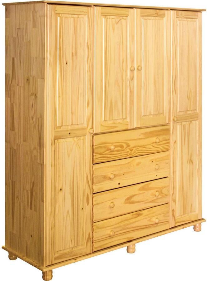 Home affaire Kledingkast gemaakt van massief grenenhout (1 stuk) - Foto 3