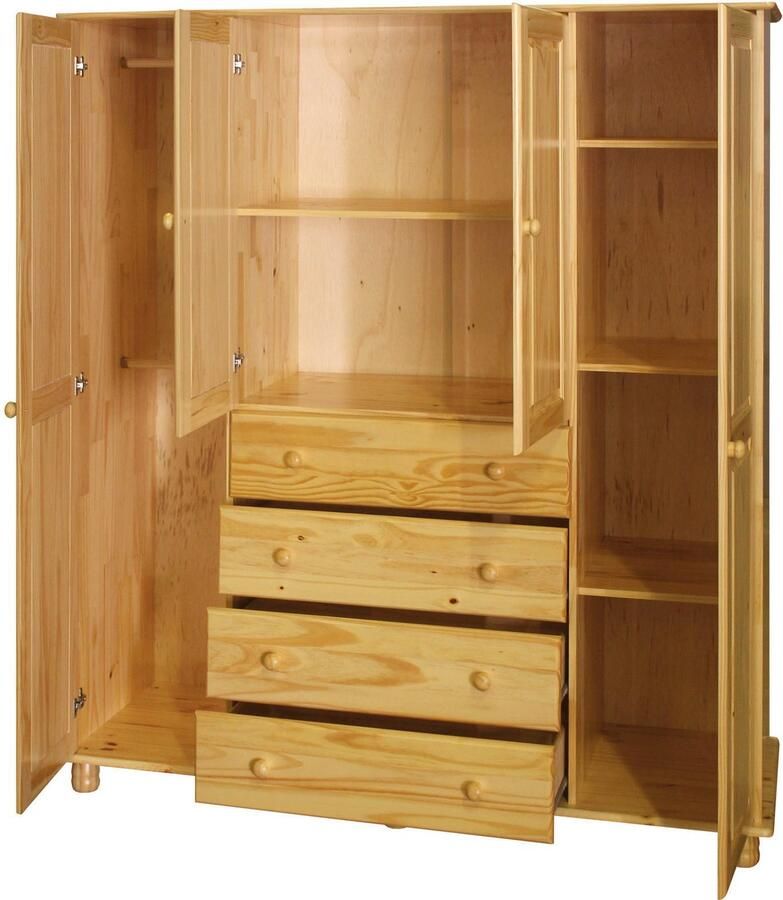 Home affaire Kledingkast gemaakt van massief grenenhout (1 stuk) - Foto 2