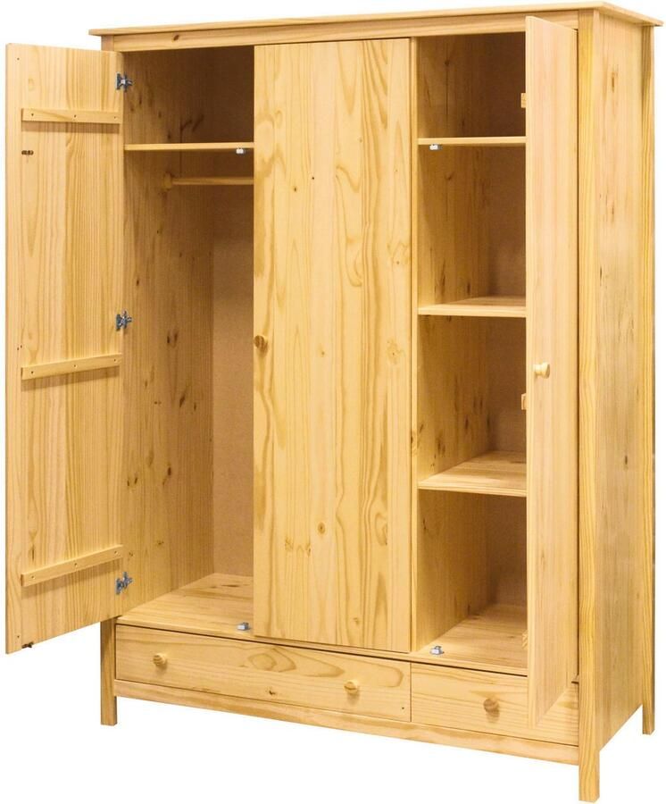 Home affaire Kledingkast gemaakt van massief grenenhout (1 stuk)