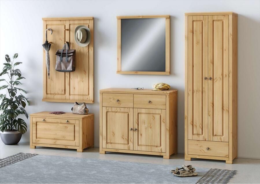 Home affaire Schoenenkast Gotland van massief grenen fsc -gecertificeerd hoogte 193 cm