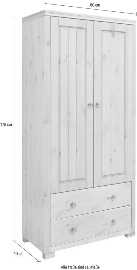 Home affaire Kledingkast Gotland massief grenen fsc gecertificeerd duurzame kwaliteit ontmoet stijl - Foto 8