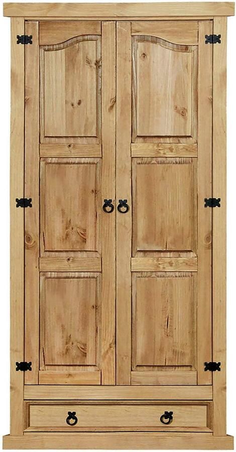 Home affaire Kledingkast Houten oppervlak honingkleurig gewaxed (1 stuk) - Foto 3