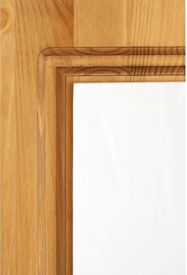 Home affaire Kledingkast Hugo gemaakt van massief grenen in landelijke stijl met spiegel - Foto 6