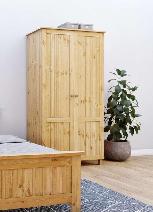 Home affaire Kledingkast Juventus Draai-deur kast met 2 deuren 97 cm breed van massief grenen fsc -gecertificeerd - Foto 8