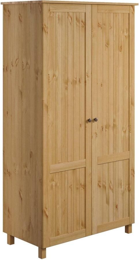 Home affaire Kledingkast Juventus Draai-deur kast met 2 deuren 97 cm breed van massief grenen fsc -gecertificeerd - Foto 6