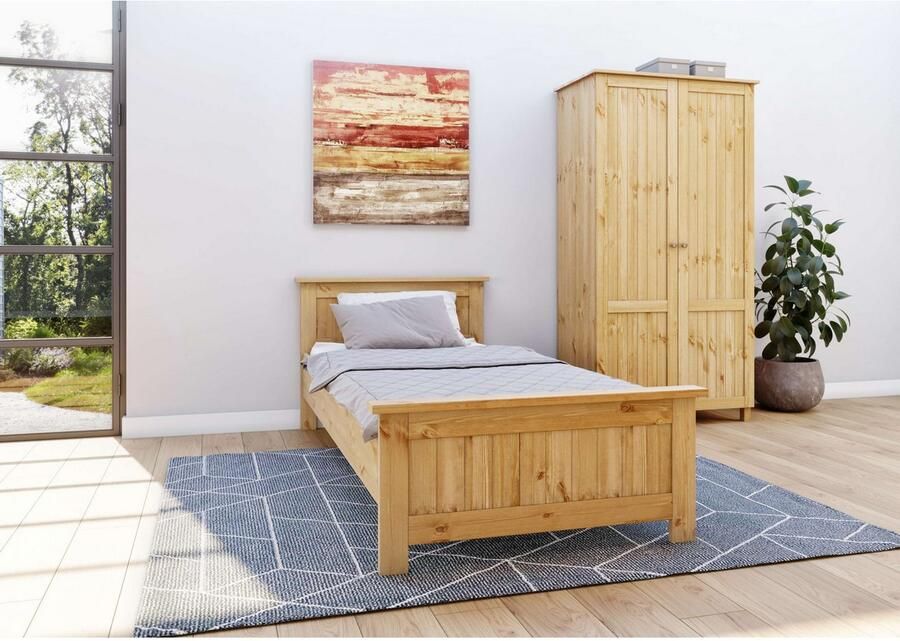 Home affaire Kledingkast Juventus Draai-deur kast met 2 deuren 97 cm breed van massief grenen fsc -gecertificeerd - Foto 3