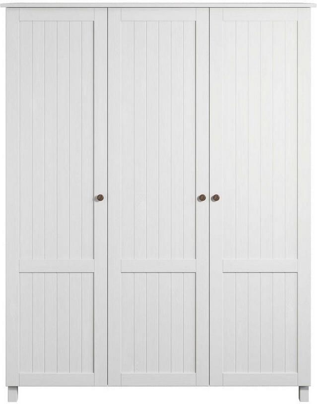 Home affaire Kledingkast Juventus Draai-deur kast met 3 deuren 143 cm breed van massief grenen fsc -gecertificeerd - Foto 5