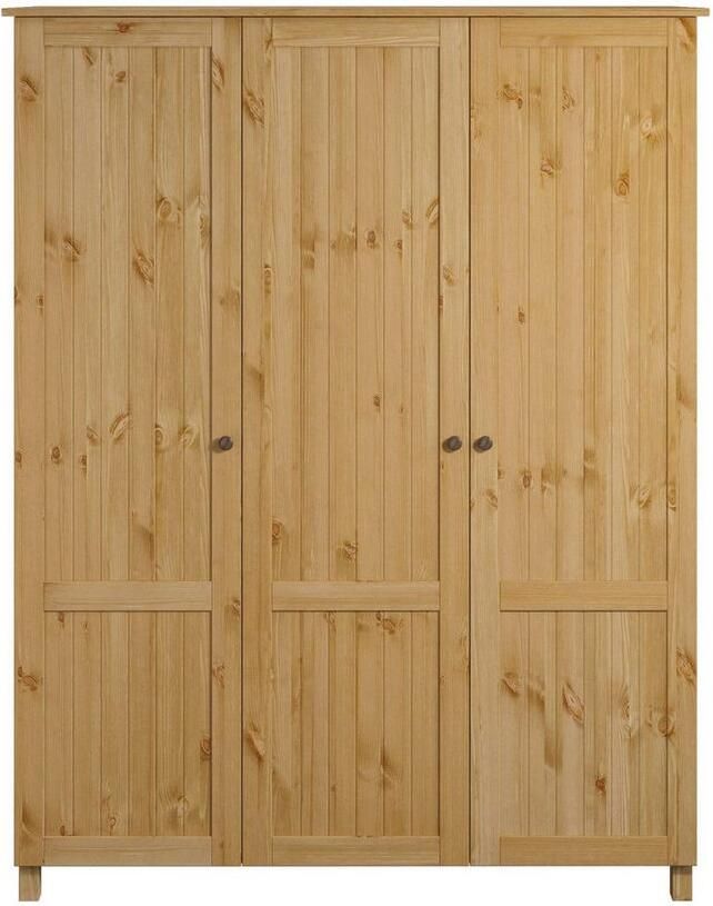 Home affaire Kledingkast Juventus Draai-deur kast met 3 deuren 143 cm breed van massief grenen fsc -gecertificeerd - Foto 5