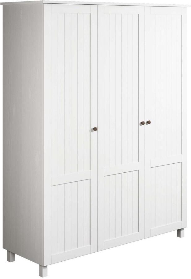 Home affaire Kledingkast Juventus Draai-deur kast met 3 deuren 143 cm breed van massief grenen fsc -gecertificeerd - Foto 4