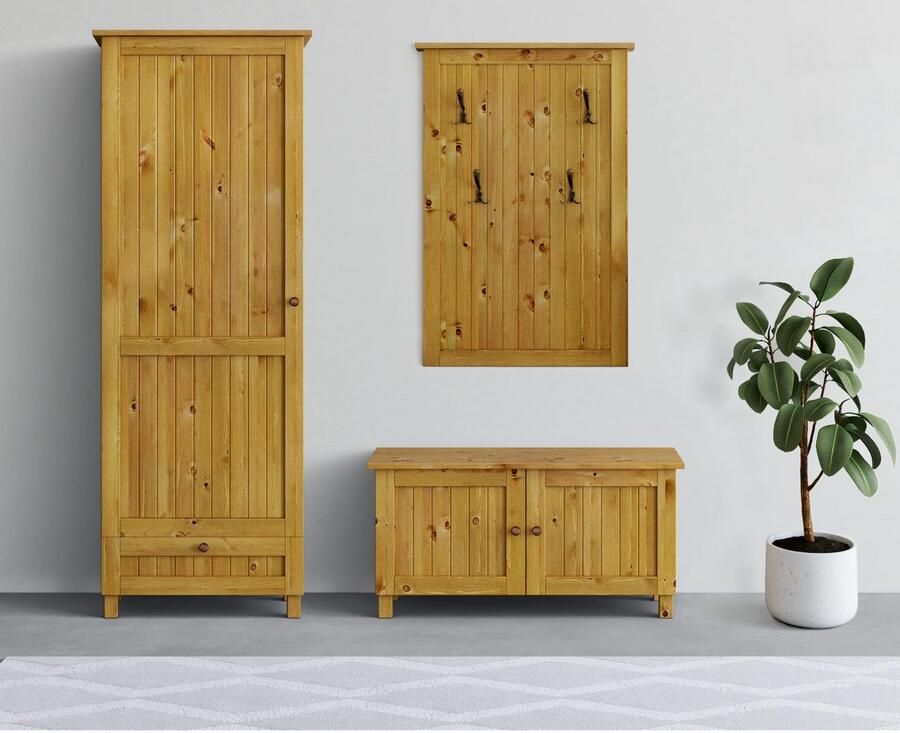 Home affaire Zitbank Juventus van massief dennenhout breedte 97 cm (1 stuk) - Foto 2