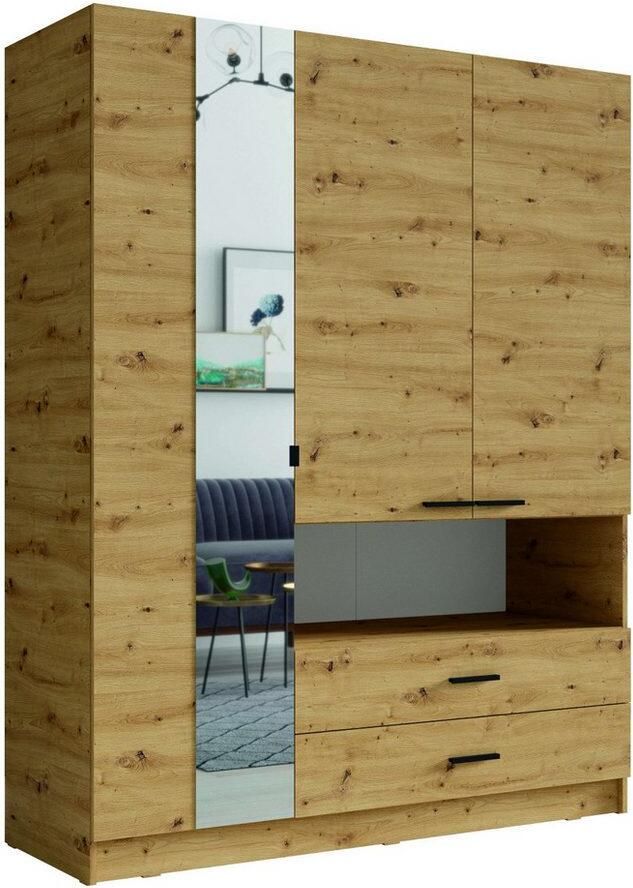 Home affaire Kledingkast LAREDO waskast complete binnenuitrusting afmetingen 158 3 200 5 55cm - Foto 9