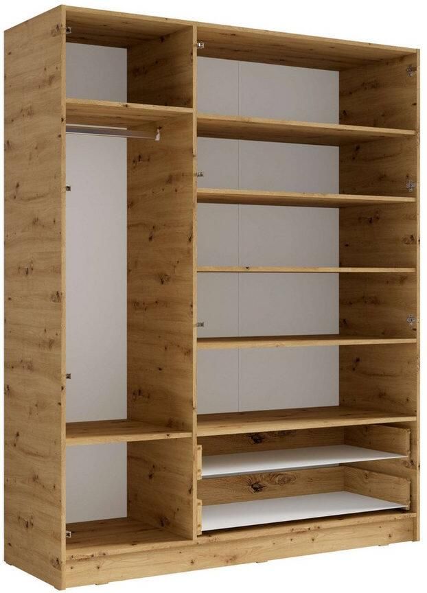 Home affaire Kledingkast LAREDO waskast complete binnenuitrusting afmetingen 158 3 200 5 55cm - Foto 8