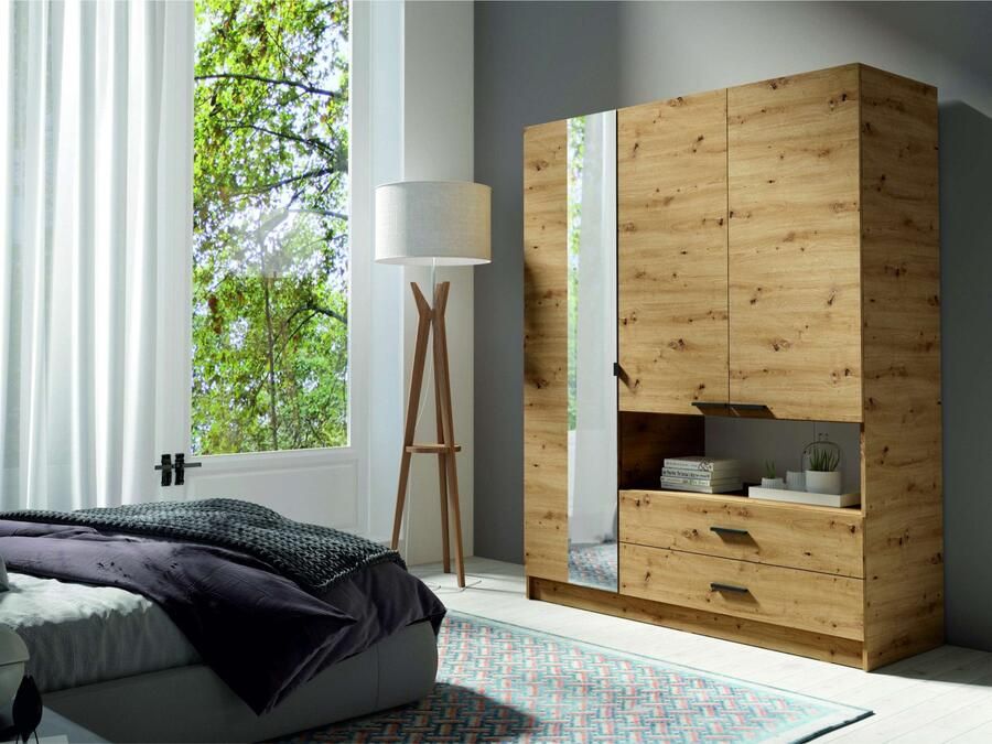 Home affaire Kledingkast LAREDO waskast complete binnenuitrusting afmetingen 158 3 200 5 55cm - Foto 5