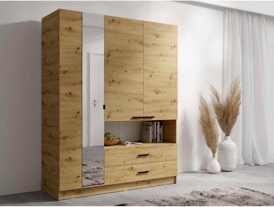 Home affaire Kledingkast LAREDO waskast complete binnenuitrusting afmetingen 158 3 200 5 55cm - Foto 4