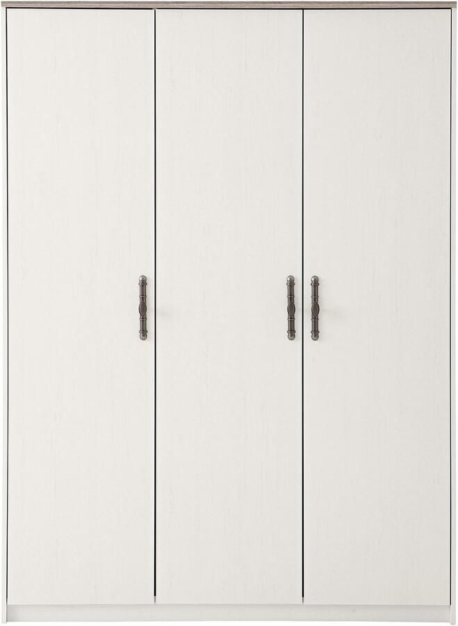 Home affaire Kledingkast LiLLE draaideurkast in landelijke stijl kast met metalen handgrepen - Foto 4