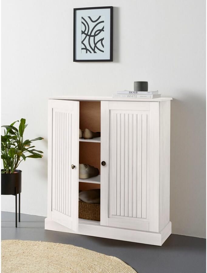 Home affaire Kledingkast Liotta met 2 verstelbare planken gemaakt van massief grenen - Foto 5