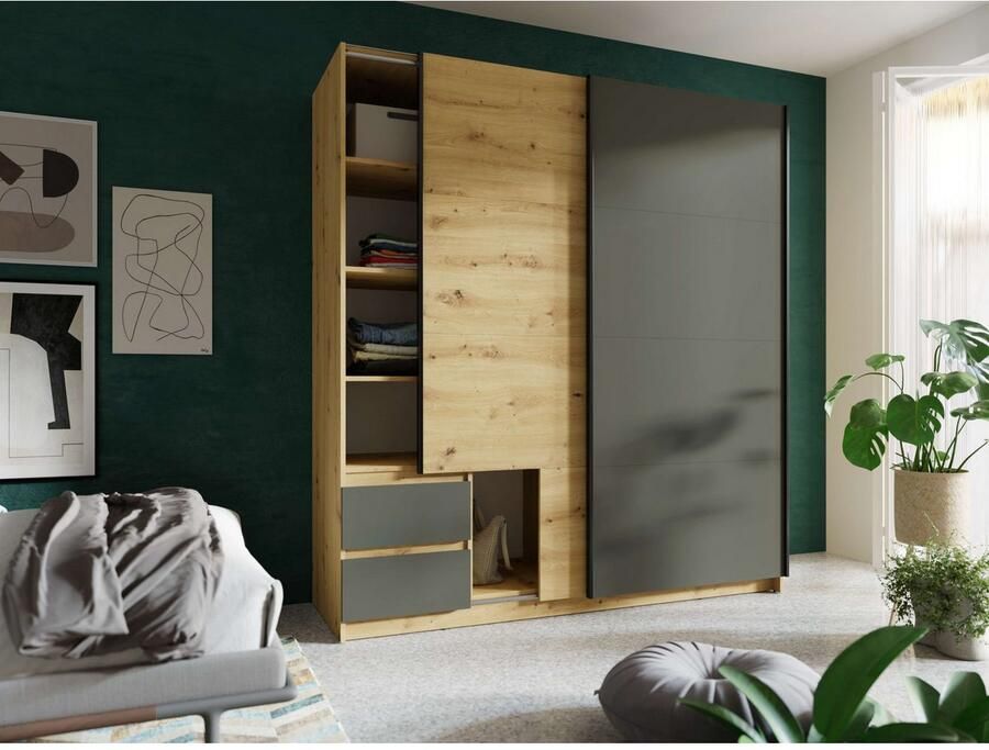 Home affaire Kledingkast Norias TOPSELLER Opbergruimte wonder moderne kast - Foto 3