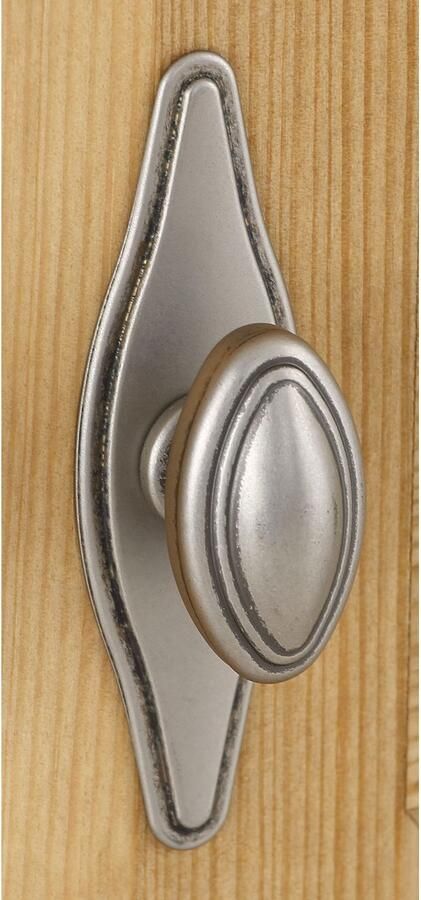 Home affaire Kledingkast Rauna met lamellen en kassetten klassiek landelijke stijl rustiek massief grenen metalen handgrepen meerdere varianten tijdloos design - Foto 7