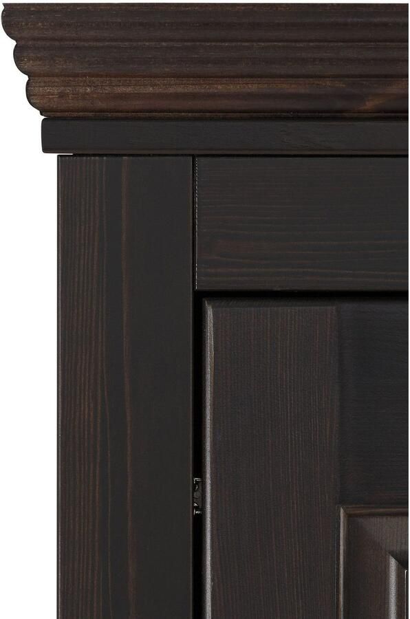 Home affaire Kledingkast Rauna met lamellen en kassetten klassiek landelijke stijl rustiek massief grenen metalen handgrepen meerdere varianten tijdloos design - Foto 5