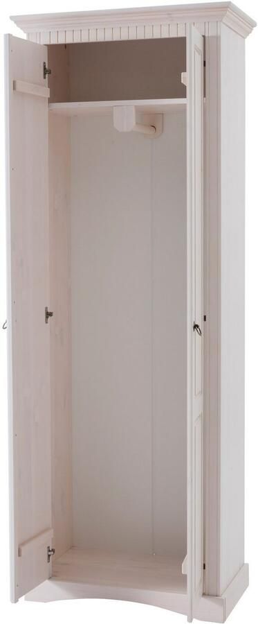 Home affaire Kledingkast Rustiek gemaakt van massief grenen breedte 71 cm met cassette-look - Foto 5