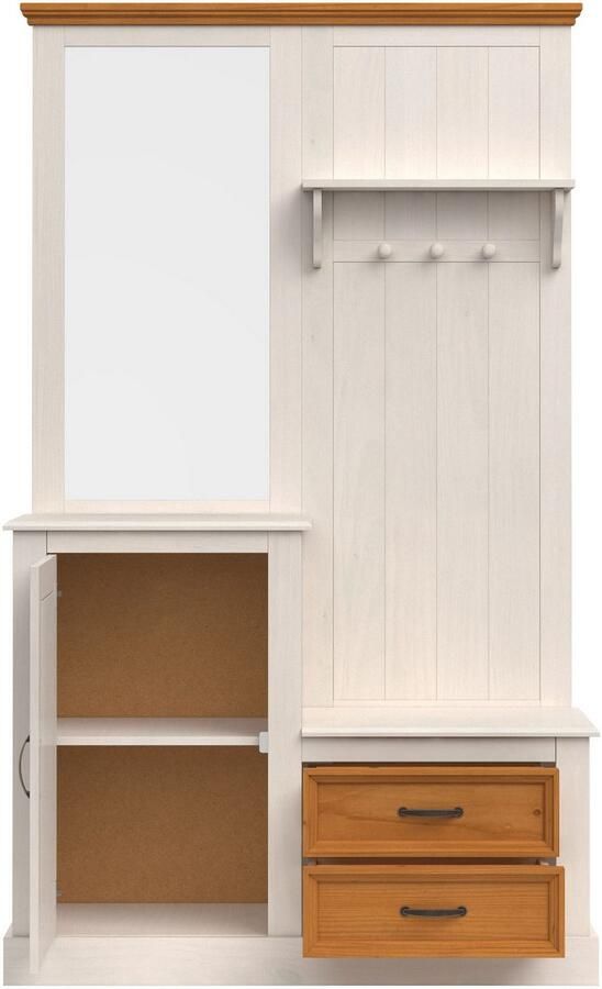Home affaire Kledingkast Selma Compacte garderobe met spiegel haken en hoedplank breedte 110 cm - Foto 8