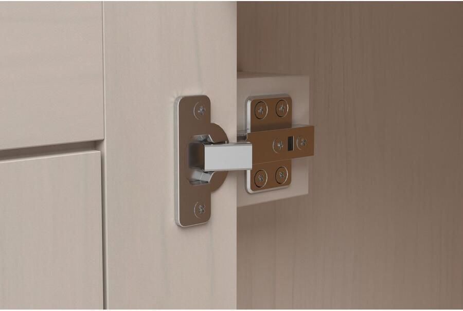 Home affaire Kledingkast Selma Compacte garderobe met spiegel haken en hoedplank breedte 110 cm - Foto 4