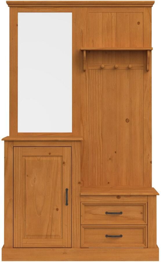 Home affaire Kledingkast Selma Compacte garderobe met spiegel haken en hoedplank breedte 110 cm - Foto 7