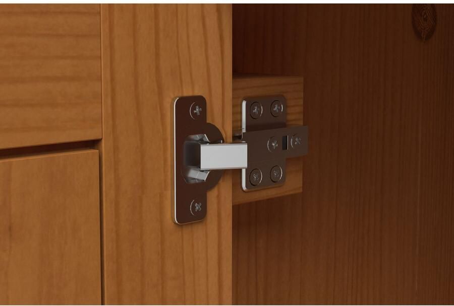 Home affaire Kledingkast Selma Compacte garderobe met spiegel haken en hoedplank breedte 110 cm - Foto 3