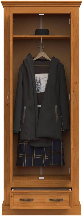 Home affaire Kledingkast Selma met 1 plank en uittrekbare kledingstang breedte 70 cm - Foto 6