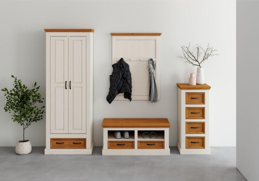 Home affaire Kledingkast Selma met 1 plank en uittrekbare kledingstang breedte 70 cm