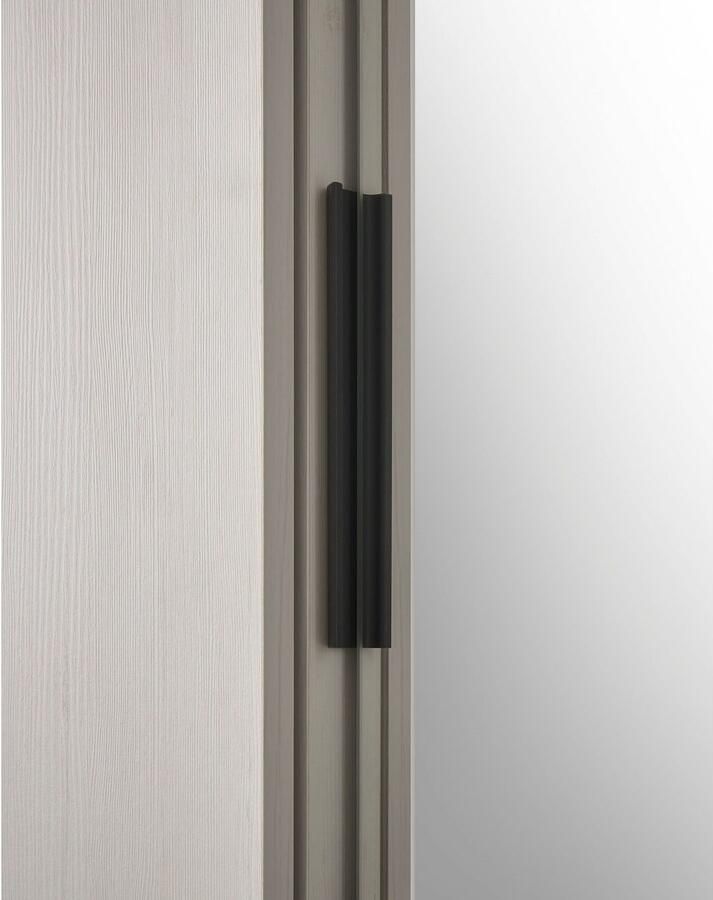 Home affaire Kledingkast SHERWOOD slaapkamerkast met spiegel linn kast Schuifdeuren met schuurdeur beslag van metaal B D H 201 63 209cm - Foto 6