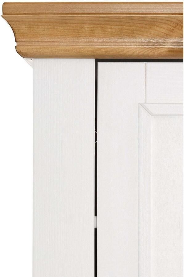 Home affaire Kledingkast Skandinavia Massief hout 2-deurs met lade en ophangmogelijkheden aan de zijkant - Foto 6