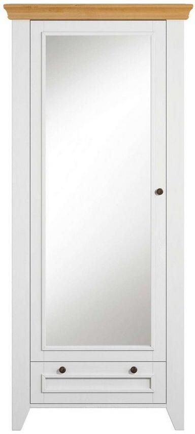 Home affaire Kledingkast Skandinavia Massief hout met spiegel en ophangmogelijkheden aan de zijkant - Foto 9