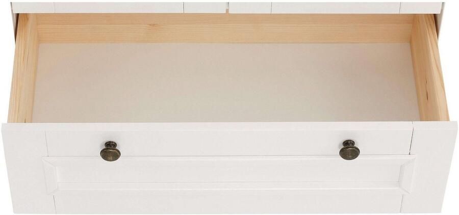 Home affaire Kledingkast Skandinavia Massief hout met spiegel en ophangmogelijkheden aan de zijkant - Foto 7