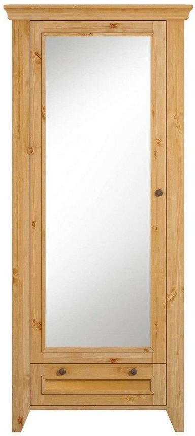 Home affaire Kledingkast Skandinavia Massief hout met spiegel en ophangmogelijkheden aan de zijkant - Foto 8