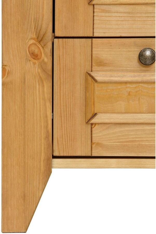 Home affaire Kledingkast Skandinavia Massief hout met spiegel en ophangmogelijkheden aan de zijkant - Foto 5