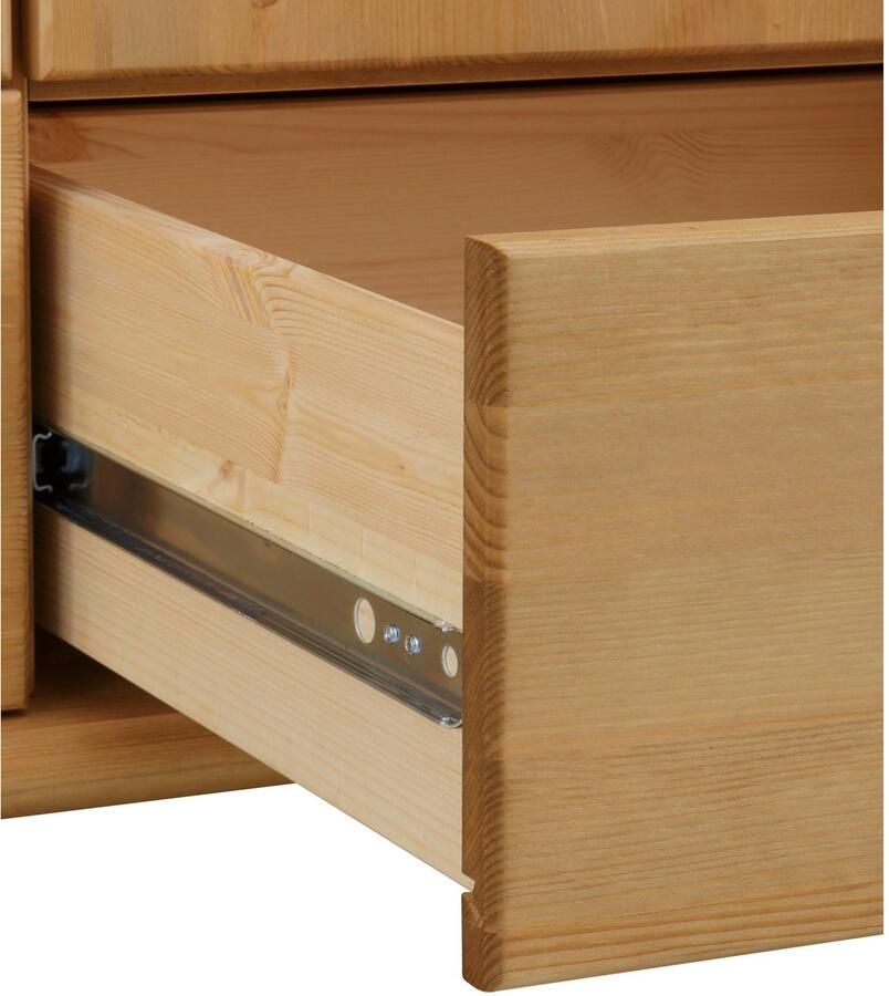 Home affaire Kledingkast Tessin Driedeuren kast 3-deurs Breedte 152 cm massief grenen met spiegel en 3 lades - Foto 2