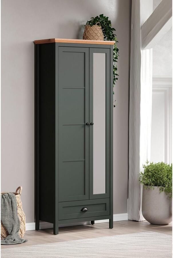 Home affaire Kledingkast Vienna Kledingkast met uittrekbare kledingstang (B D H) 77 39 198 cm (1 stuk) - Foto 5