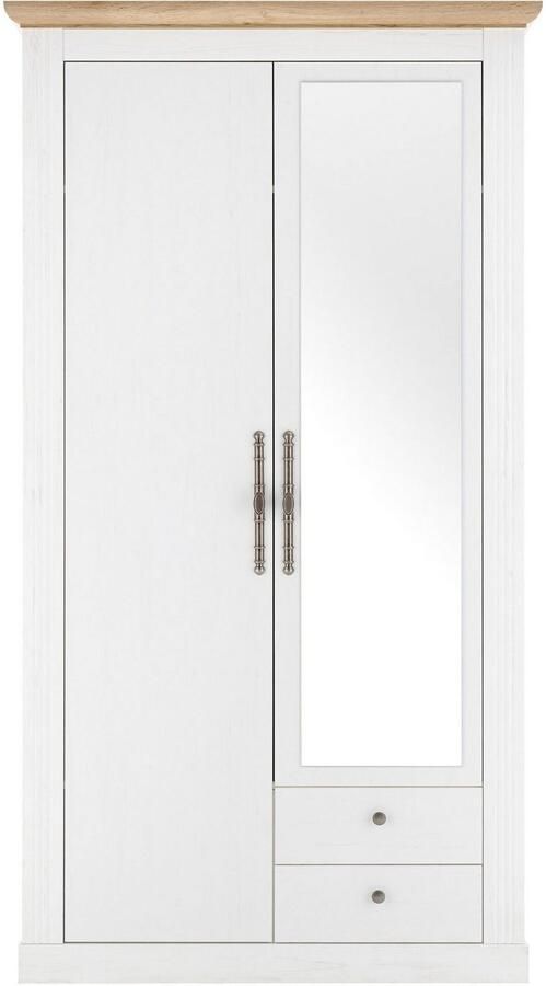 Home affaire Kledingkast WESTMINSTER linn kast in 2 kleuren landelijke kast met metalen grepen - Foto 8