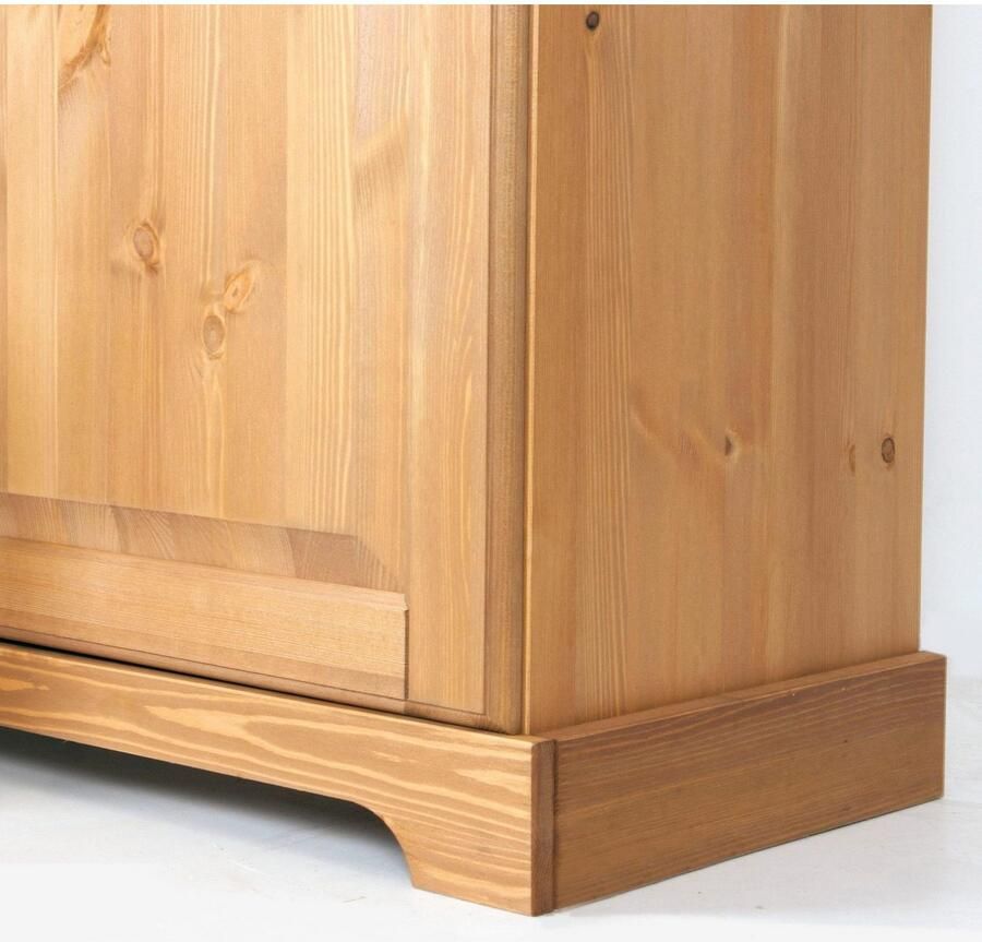 Home affaire Kookeiland Rügen Breedte 130 cm massief grenen met deuren lades open vakken